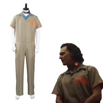 Rychlé Dodání Loki Cosplay Kostým TVA Vězeňskou Uniformu Kombinéza Oblečení Halloween Karneval Oblek Pro Muže, Ženy