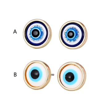 1 Pár Náušnice turecké Modré Oči Amulet Náušnice Devil ' s Eye Náušnice pro Ženy Šperky Štěstí