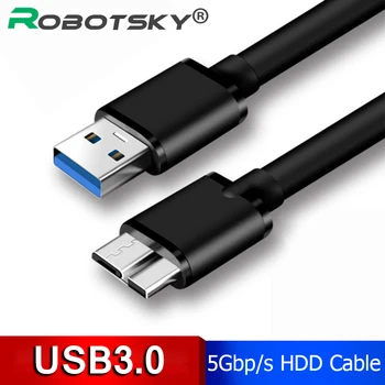 USB 3.0 Typu A na Micro B Kabel Rychlost Externí Pevný Disk HDD Disku Pro Samsung S5 S4 Poznámka 3 USB HDD Datový Synchronizační Kabel