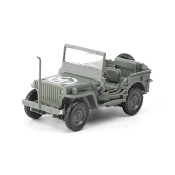 DIY 2. světové války Off-road Auta, Puzzle, Modely, 3D Plastové Montážní Stavební Cihly pro Dospívající, Dospělé, pískoviště Vojenské Síly Willys Jeep