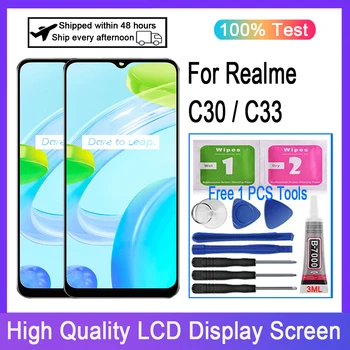 Původní Pro Realme C30 RMX3581 LCD Displej Dotykový Displej Digitizer Pro Realme C33 RMX3624 Náhradní