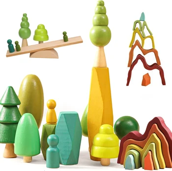 Děti Dřevěné Přírodní Simulace Strom Dřevěné Hračky pro Děti, Hry Montessori Vzdělávací Hračky Baby Room Dekorace Baby Dárky