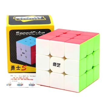 Qiyi Bojovník S 3x3 Magic Cube Barevné Stickerless Rychlost Antistresová Kostka 3x3x3 Učení Vzdělávací Puzzle 3x3 Cubo Magico Hračky