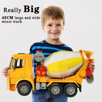 Nadměrně velké děti je setrvačnost simulace hračka strojírenství vozidla, osvětlení, hudba míchání cementu dump truck model dětské hračky