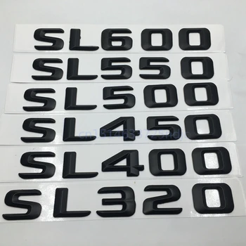 Černá SL320 SL400 SL450 SL500 SL550 SL600 Zadní Tailagte Logo Odznak Kufru Nápis Pro Mercedes Benz SL Class R230