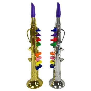 8 Tóny Simulace Saxofon Hračky Rekvizity Hrát Mini Hudební Dechové Nástroje Pro Děti, Narozeninové Party Hračka