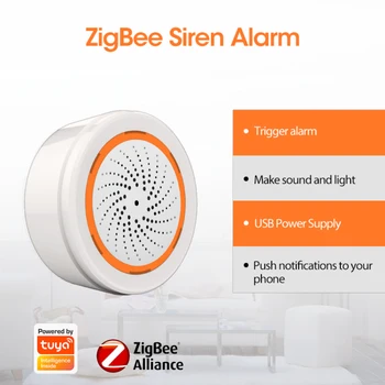 ZigBee NEO 3 V 1 Bezdrátové Sirény Alarm Vazba vestavěnou Sirénou Alarm Čidlo Smart Home Tuya Smart Life Support APP Alexa Google Domov