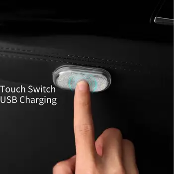 Univerzální Auto Interiéru Světlo Prst Dotykový Senzor Lampa na Čtení USB Dobíjecí Světlo na Čtení 5V LED Car Styling Noční Světlo