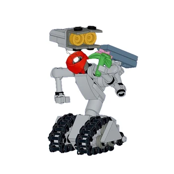 MOC Astros-Robot Johnnyed 5 Stavební blok sada pro Film Zkratu-Obvod Vojenské Emocionální Robot Model Cihly Hračky, Dárek k Narozeninám