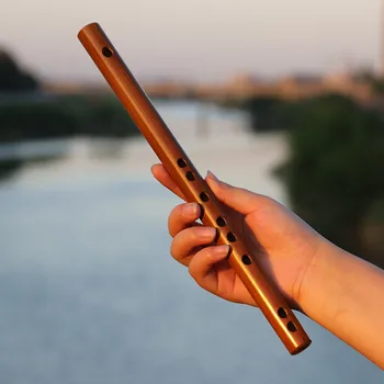 Non-membrána Bambusová Flétna Profesionální Hudební Nástroj Starobylé Japonské korejský Styl Krátké Flétna Piccolo 1ks