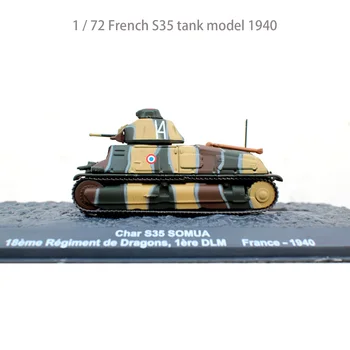 1 / 72 francouzský tank S35 model 1940 Slitiny simulace ornament