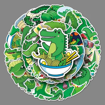Kreslené Anime Kawaii Krokodýl Samolepky na Auto, Notebook, Zavazadla, Telefon, Psací Obtisk Vodotěsné Nálepka pro Děti, Hračky, Dárky