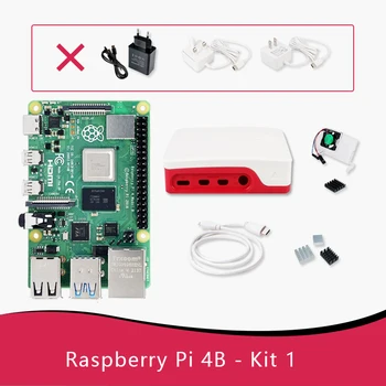 Oficiální Raspberry Pi 4 Kit 1,2 (Pouzdro+16GB SD Karta+Power nebo Klávesnice, Myš) PI 4B Rada RUKU 1GB 2GB 4GB 8GB Rychleji, Než 3B+
