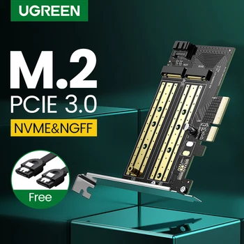 UGREEN PCIE M2 Adaptér NVMe M. 2 PCI Express Adaptér 32Gbps PCI-E Karta x4/8/16 M&B Klíč SSD Počítač Expanze Přidat Na Karty