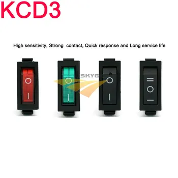 1/5/10pcs KCD3 Kolébkový Přepínač ON-OFF 2/3 Pozice 3 Pin Elektrická zařízení, Světlo, Energie Switch16A 250V / 20A 125VAC , 35x31x14mm