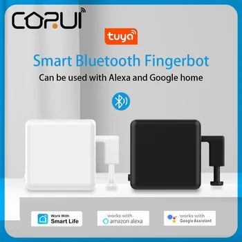 CoRui Tuya Smart Fingerbot Aubess Zigbee Černá Bílá Smart Tlačítko, Přepínač Pro WIFI Smart Home Hlasové Ovládání Voor Alexa Google