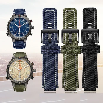 Nové Nylon hodinky popruh pro CASIO Hodinky TW2T76500/TW2T6300/TW2T6400 kapela 24*16mm pásek na hodinky se Šroubovací tyčí a nářadí vodotěsný