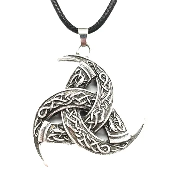 Nostalgie Triple Odin Roh Král Asgardu Bůh Vlk Přívěsek Amulet, Talisman Šperky Severské Viking Náhrdelník