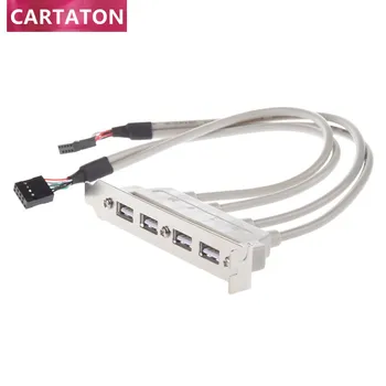 Základní deska 4 Port USB 2.0 9 Pin Záhlaví Držák Prodlužovací Kabel