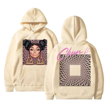 New in Hot Prodej Módní Hip hop Muž s Kapucí Mikiny Rap královna Nicki Minaj Streetwear Pár Mikina Pro Muže Retro Y2K Oblečení