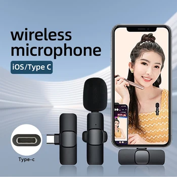 Bezdrátový Klopový Mikrofon MINI MIKROFON Pro iPhone, Huawei, Xiaomi Mobilní Telefon Streaming Blogger, Youtube Tik Tok Nahrávání