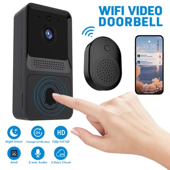 Wi-fi Video Intercom Zvonek Kamera Venkovní Bezdrátový Dveřní zvonek Baterie Poháněl Domácí Bezpečnostní Video Alarm s Zdarma Cloud Služby