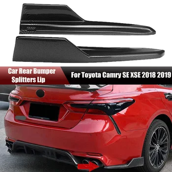 Dvojice ABS Zadní Nárazník Protector Difuzor Lip Splitter Zástěra Spoiler, Boční Sukně Pro Toyota Camry SE XSE 2018 2019 Car Styling