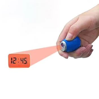 Přenosné Digitální Projekční Budík Řetězy Mini Čase Projektor LED Hodiny Nosit Baterku, Hodiny s klíčenka Tabulka Decor