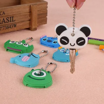Disney kawaiii Zvíře Panda Steh Tři Oči pvc Klíč Sada Kreslený Měkká Klíčenka klíčenka Dekorace taška auto Klíčenka Přívěsek
