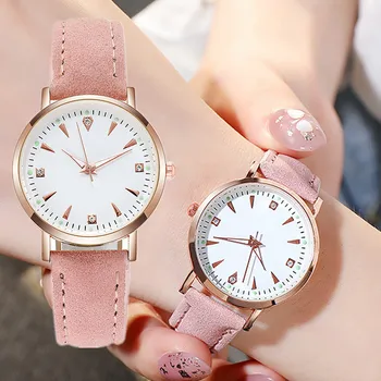 2020 NOVÉ Hodinky Ženy Módní Ležérní Kožený Pásek, Hodinky Jednoduché Dámské Malé Dial Quartz Hodiny Šaty Náramkové hodinky Reloj Mujer