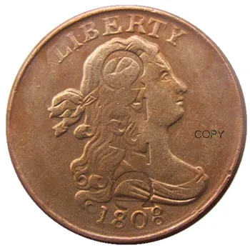 NÁS 1808 CWC Přehodil Busta Půl Procenta Mědi Kopie Zdobí Mince