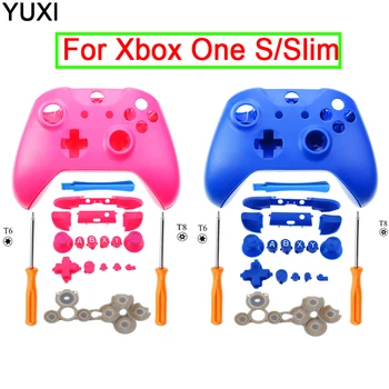YUXI Pro Xbox One Slim Matný Shell Náhradní Plné Shell Tlačítka Mod Kit Regulátor Vlastní Kryt Pro Xbox One S