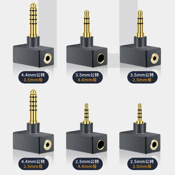 Audiophile Sluchátkový Adaptér 2,5 mm 3,5 mm 4.4 mm Samec Samice Konektory Gold hi-fi 2.5 3.5 4.4 Audio Converter Sluchátka Jack Plug