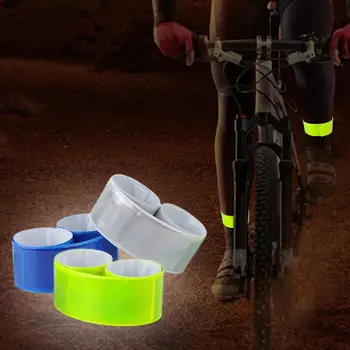 Cyklistické Kalhoty Nohu Otevření Automatické Zapínání Proužky Reflexní Páska Výstražná Značka Vysoce Reflexní Páska Noc Bike Příslušenství