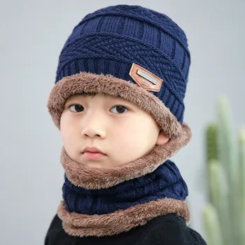 Zimní Dětské pletené čepice děti dívka je Earflap Čepice 3 do 10 let Chlapec dívka Beanie Ochranu krku Kreslený zvíře Větruodolný