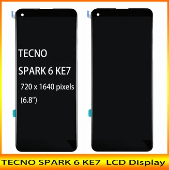 Nové je 6,78 palcový LCD Pro TECNO JISKRA KE7 6 LCD Displej + Dotyková Obrazovka Digiziter Shromáždění S Nástroji