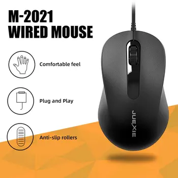 Drátový Herní Myš, 1000DPI Tichý Herní Myš pro Notebook, USB, Home Office Desktop Počítačové Příslušenství