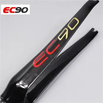 EC90 700C Vidlice Carbon Fiber Silniční Kolo Fixed Gear Threadless Carbon Vidlice Přímo Sloupek Pevná Přední Vidlice 1-1/8