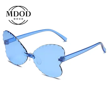 2022 Módní Odstíny UV400 Vintage Plastové Brýle Děti Krásný Motýl sluneční Brýle bez Obrouček Dívky, Děti oculos masculino