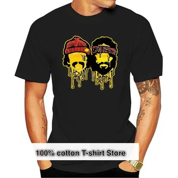 Muži Dospělých T Košile Krátký Rukáv Bavlna Cheech & Chong Kalifornie Pánské T-tričko Heather Grey
