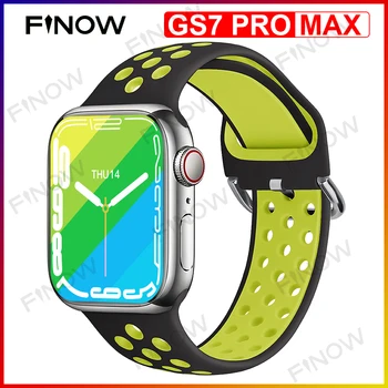 Nové Finow GS7 Pro Max Smartwatch NFC 2022 Série 7 relogio masculino Alipay 45mm Bluetooth Inteligentní Hodinky pro muže, Ženy PK IWO DT7