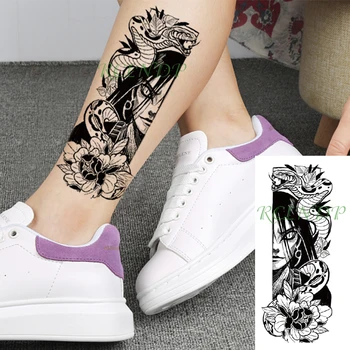Vodotěsný Dočasné Tetování Nálepka Japonské kreslené anime, had, květina Falešné Tatto Flash Tetování pro Dívky Ženy Muži