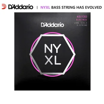 D ' addario Daddario NYXL Nickel Wound Bass Kytaru Struny v Dlouhodobém Měřítku NYXL4095 NYXL45100 NYXL45105 NYXL50105 NYXL45130(5-struny)