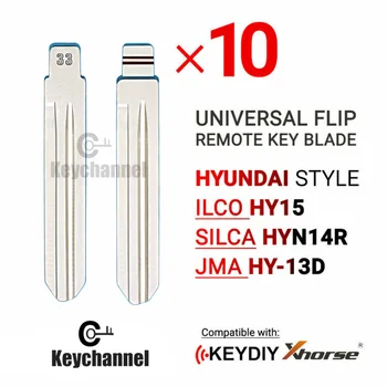 10PCS Nové Uncut Univerzální Flip Vzdálené Klíčové Blade Hyundai Typ HY15 HYN14R HY-13D Pro KD VVDI Dálkové Klíč Blade Pro Hyundai Kia
