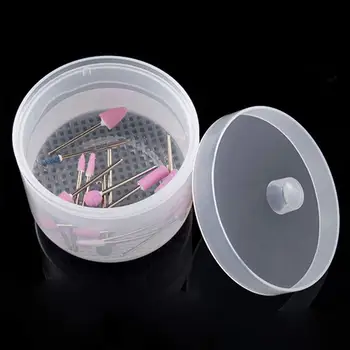 Plastový Sterilizátor Box Bowl Hřebík vrtáky Čisté Sterilizaci Zásobníku Hrnec Pedikúra Manikúra Skladovací Kontejner pro Nail Art Nástroje