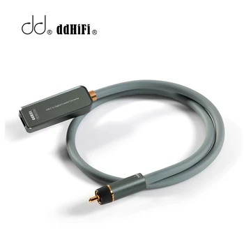 ddHiFi TC100-COA USB-C Samice na Digitální RCA Koaxiální Převodník Audio Kabel