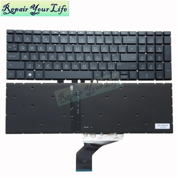 laptop klávesnice pro HP Pavilion 15-15 DB-DR 250 255 G7 15-DA UK černá s podsvícením nové HPM17K3 L12731-031 podsvícení hot prodej