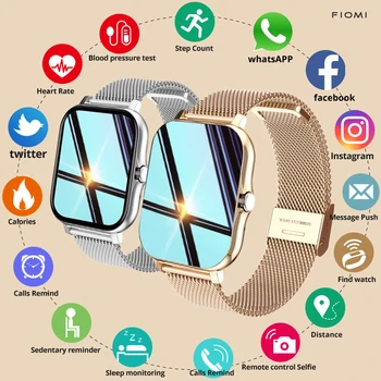 FIOMI Y13 Smart Watch HD Bluetooth Volání Vytáčení Kontaktu 1.69