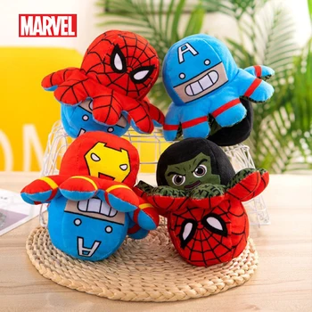 20 cm Marvel Legends Reverzibilní Obrázek Plyšové Hračky, Měkké Oboustranný Spiderman, Iron Man, Hulk Kawaii Plněné Panenky Šťastné Děti Dárky