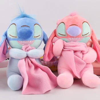 25cm Disney Lilo a Stitch Pár Plyšové Plushie Kawaii Anime Stich Roztomilá Plyšová Dívky, Děti, Narozeniny Panenka Hračky pro Děti Dárek